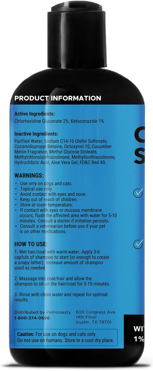 Pet Honesty Itch Relief & Skin Care Shampoo for Dogs & Cats – 16 oz