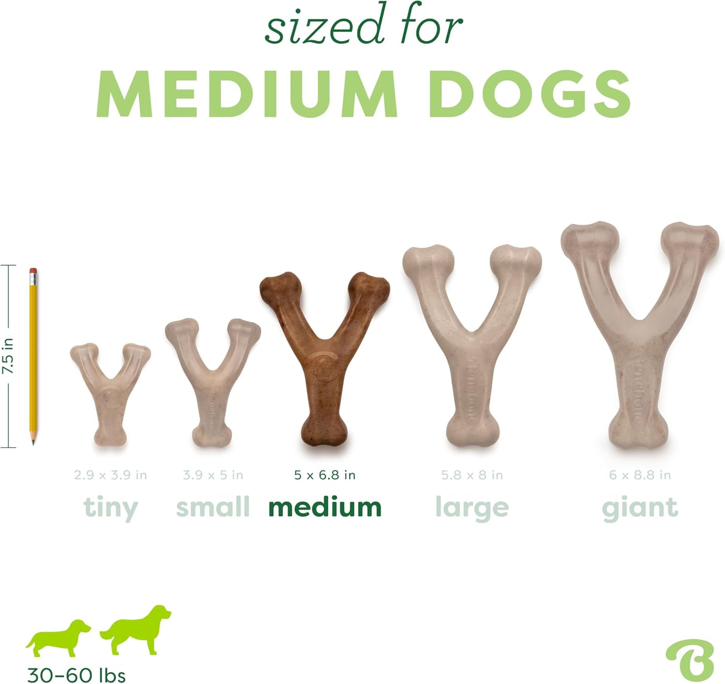Wishbone Chew Toy for Aggressive Chewers