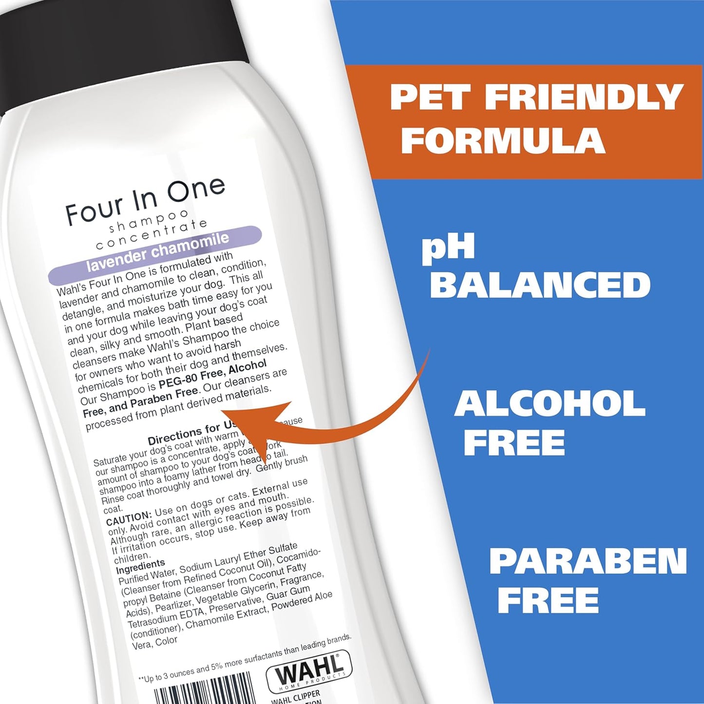 Wahl 4-in-1 Calming Dog Shampoo – Lavender Chamomile, 24 Oz