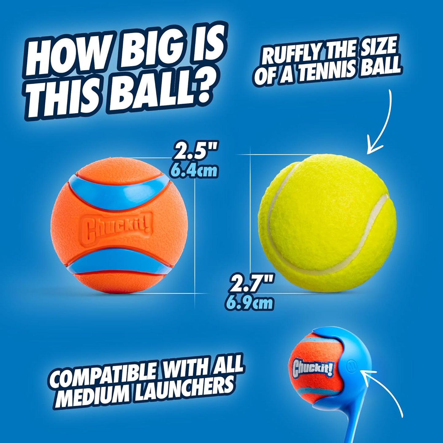 Ultra Bounce Fetch Balls for Dogs – 2 Pack