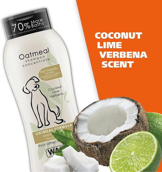 Wahl Dog Shampoo Dry Skin Itch Relief Oatmeal Coconut Lime 24 Oz