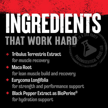 Animal Stak Testosterone Support Supplement Tribulus 1 Month Supply