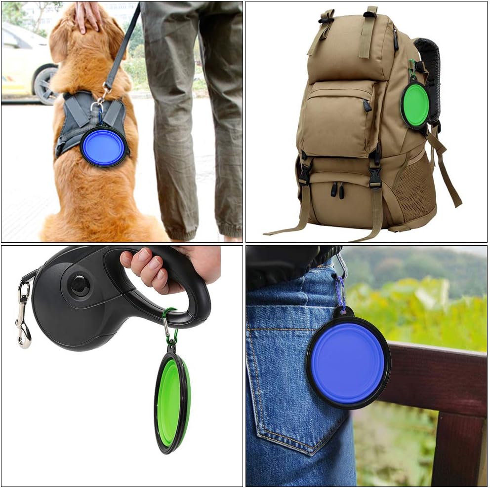 Portable Collapsible Pet Travel Bowls Set