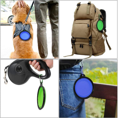 Portable Collapsible Pet Travel Bowls Set