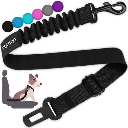 Adjustable dog car safety seat belt for travel