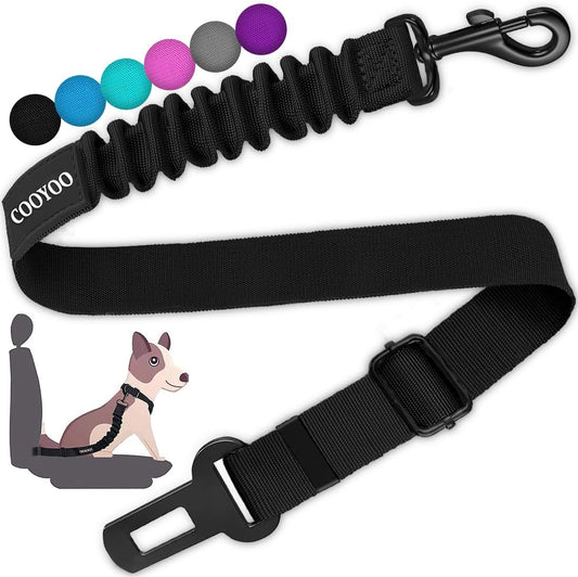 Adjustable dog car safety seat belt for travel