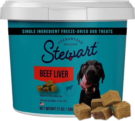 Freeze-dried beef liver treats for dogs and cats