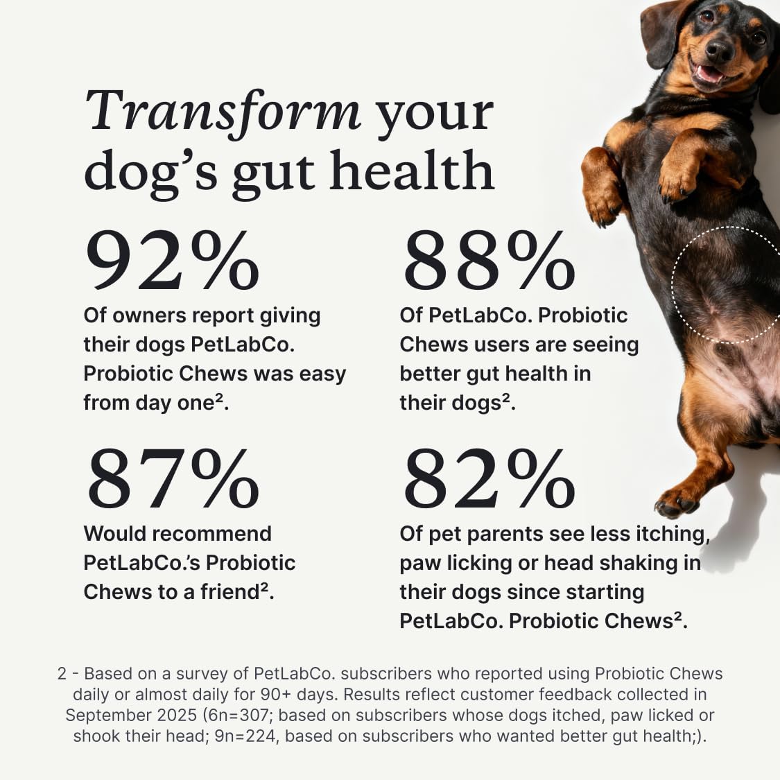 PetLab Co Probiotics for Dogs Gut Health Digestive Support Soft Chews 30Ct