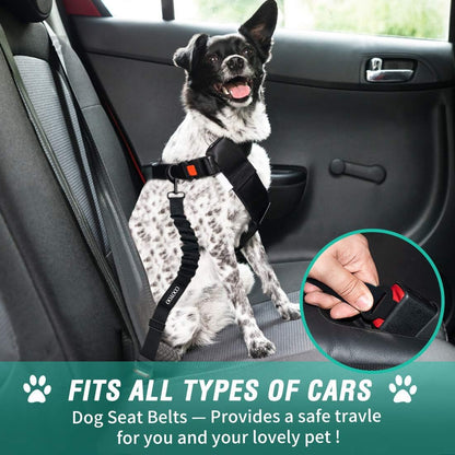 Adjustable pet car safety harness attachment
