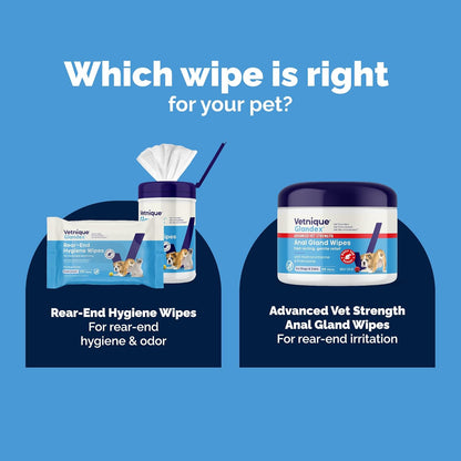 Vetnique Glandex Hygiene Wipes for Dogs & Cats – 100 Count