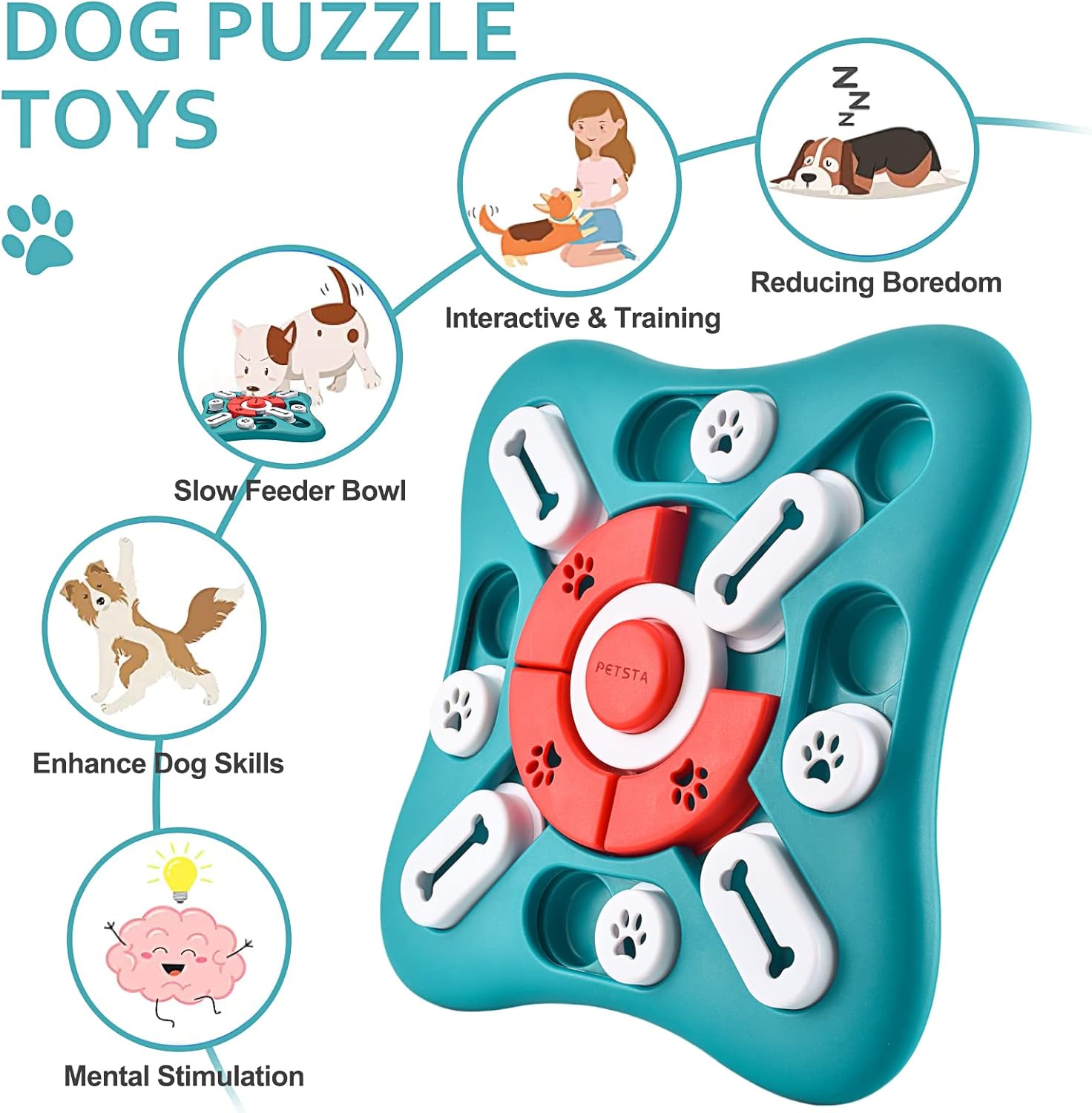 Interactive pet toy designed to reduce boredom