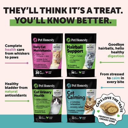 Hairball Support Chews for Cats