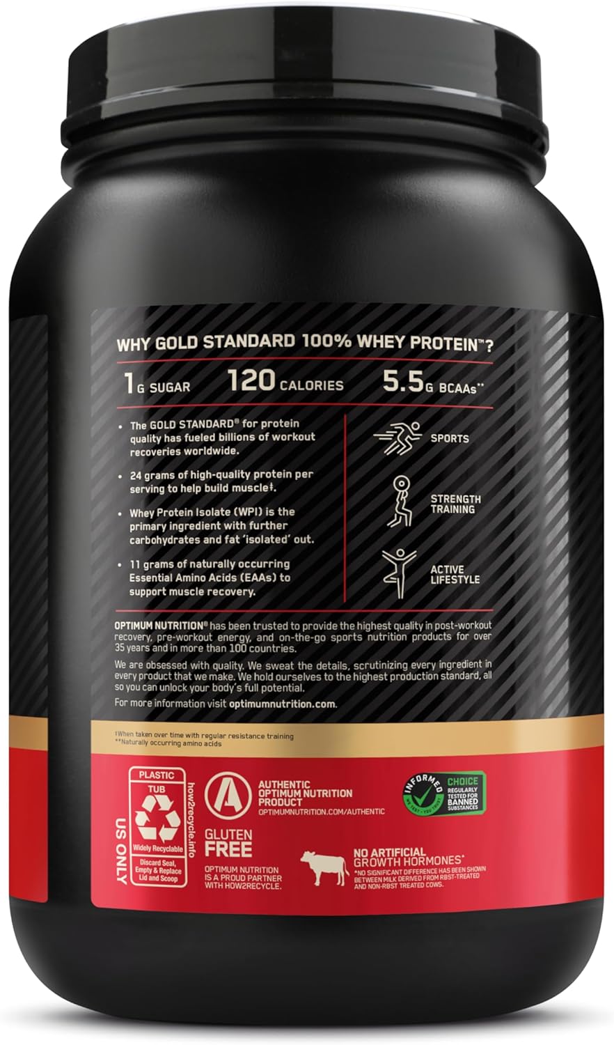 Optimum Nutrition Whey Protein Powder Vanilla 2 lb