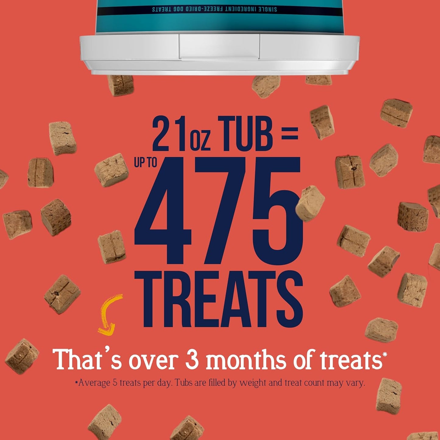 Grain-free freeze-dried pet treats made with real beef liver
