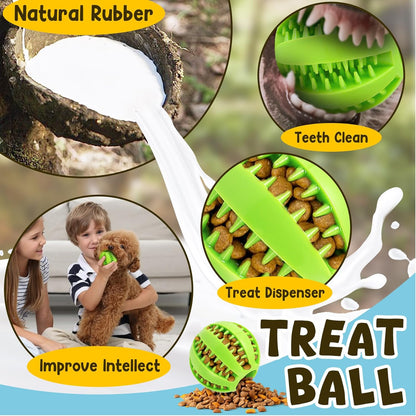 Puppy enrichment toys with rope toys and balls
