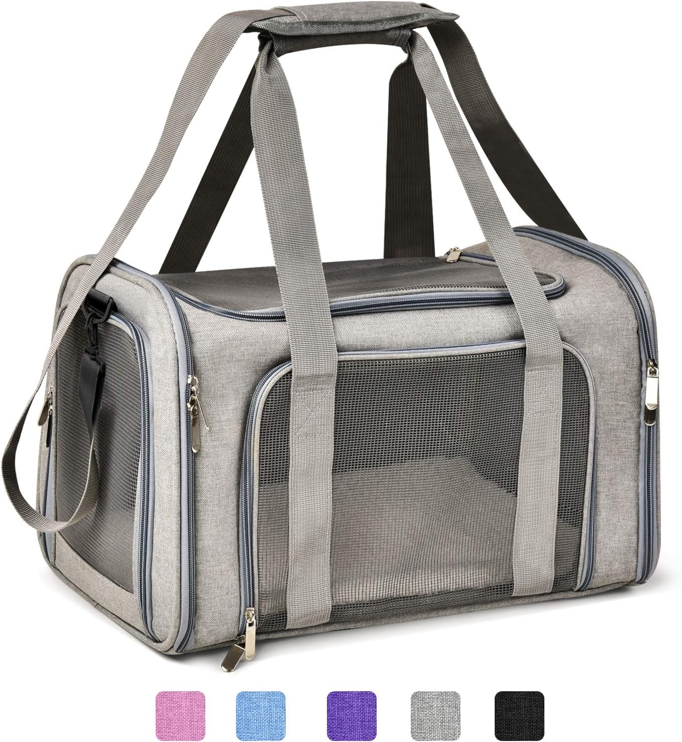 Airline-approved pet carrier for small dogs and cats