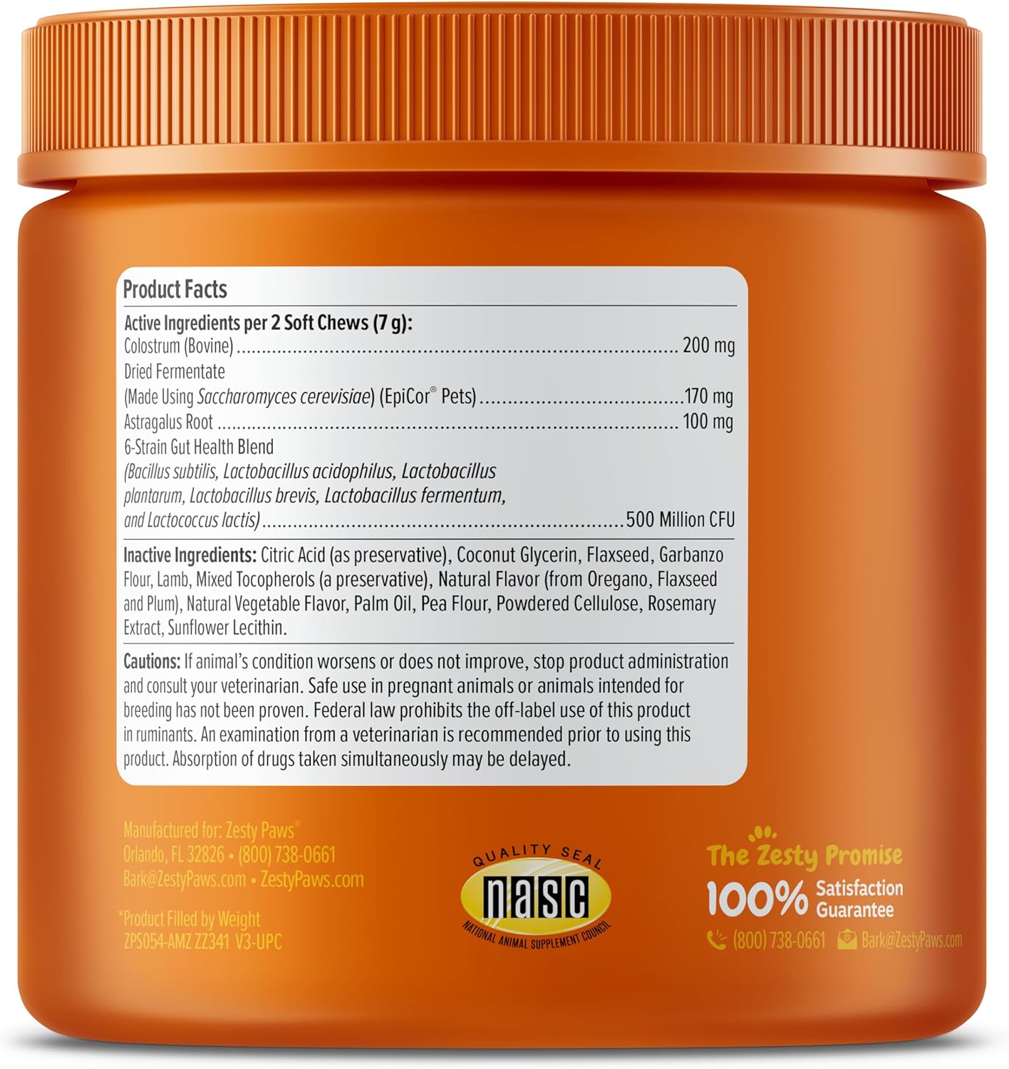 Zesty Paws Allergy Immune Bites for Dogs Itchy Skin Ear Support 90 Chews