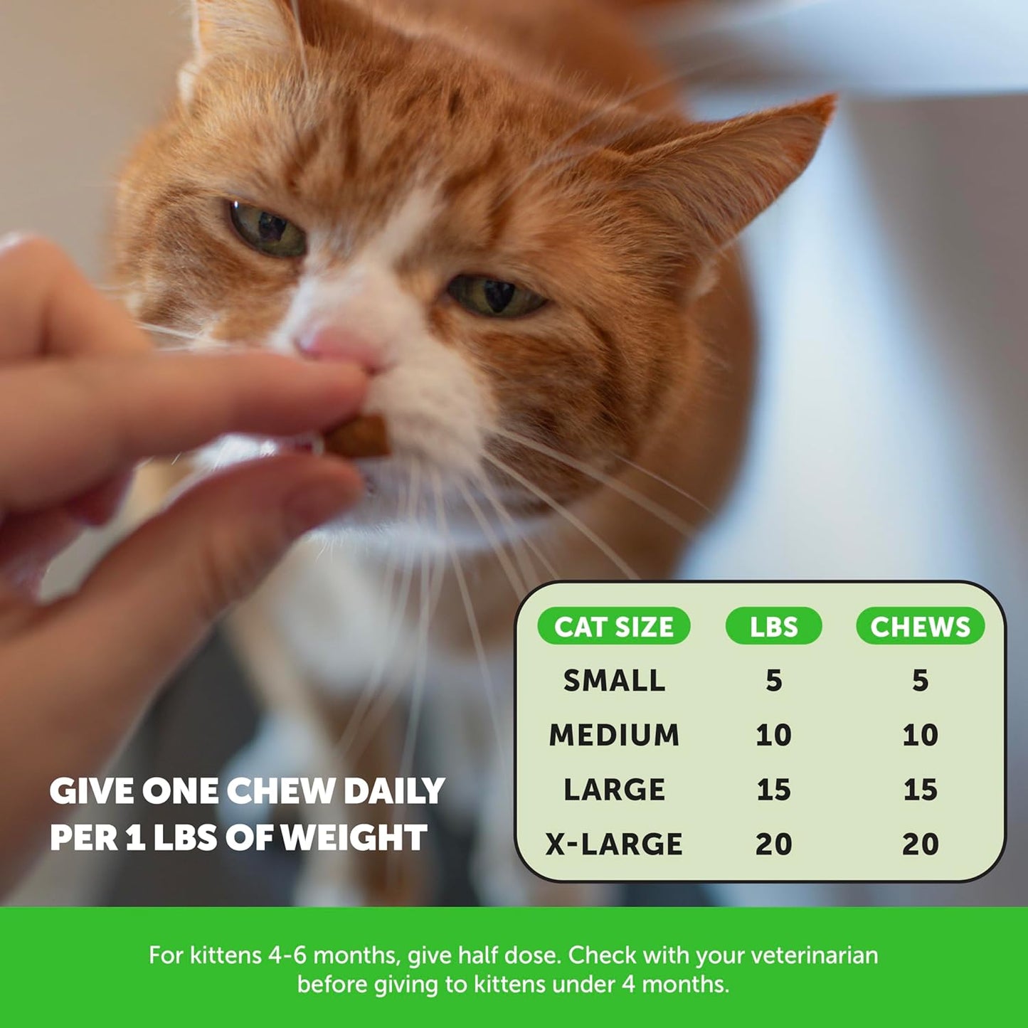 Hairball Support Chews for Cats