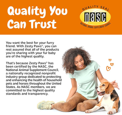 Zesty Paws Probiotics for Dogs Digestive Health Gut Support Soft Chews 90Ct