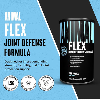 Animal Flex Joint Support Glucosamine Chondroitin MSM Turmeric 44 Packs