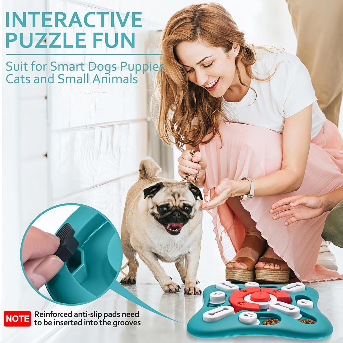 Interactive Treat Dispensing Puzzle Toy