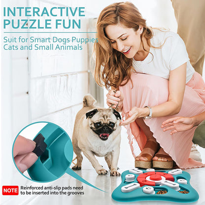 Interactive Treat Dispensing Puzzle Toy