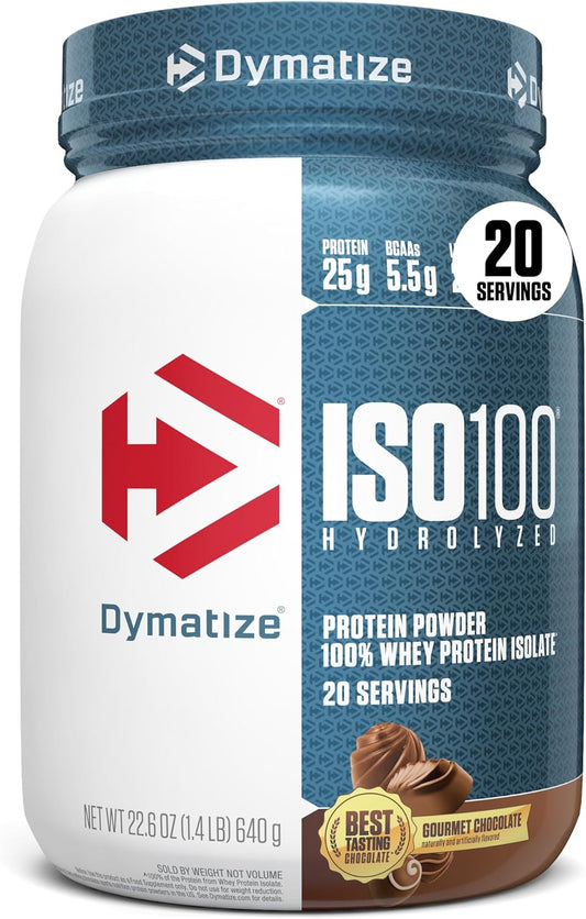 Dymatize ISO100 Whey Protein Isolate Gourmet Chocolate 20 Servings