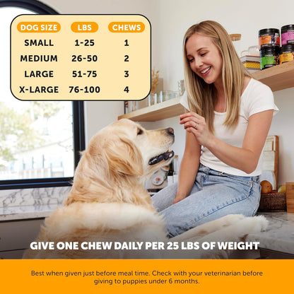 Dog Allergy Relief Chews Itchy Skin Paw Licking Immune Support 90 Ct