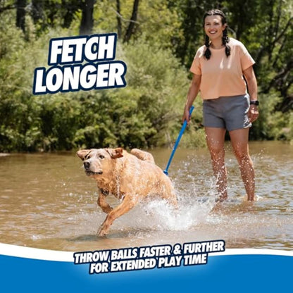 Outdoor dog ball thrower for active play