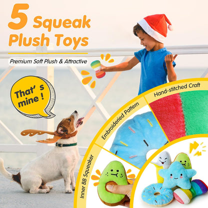 Interactive dog toy collection for small dogs