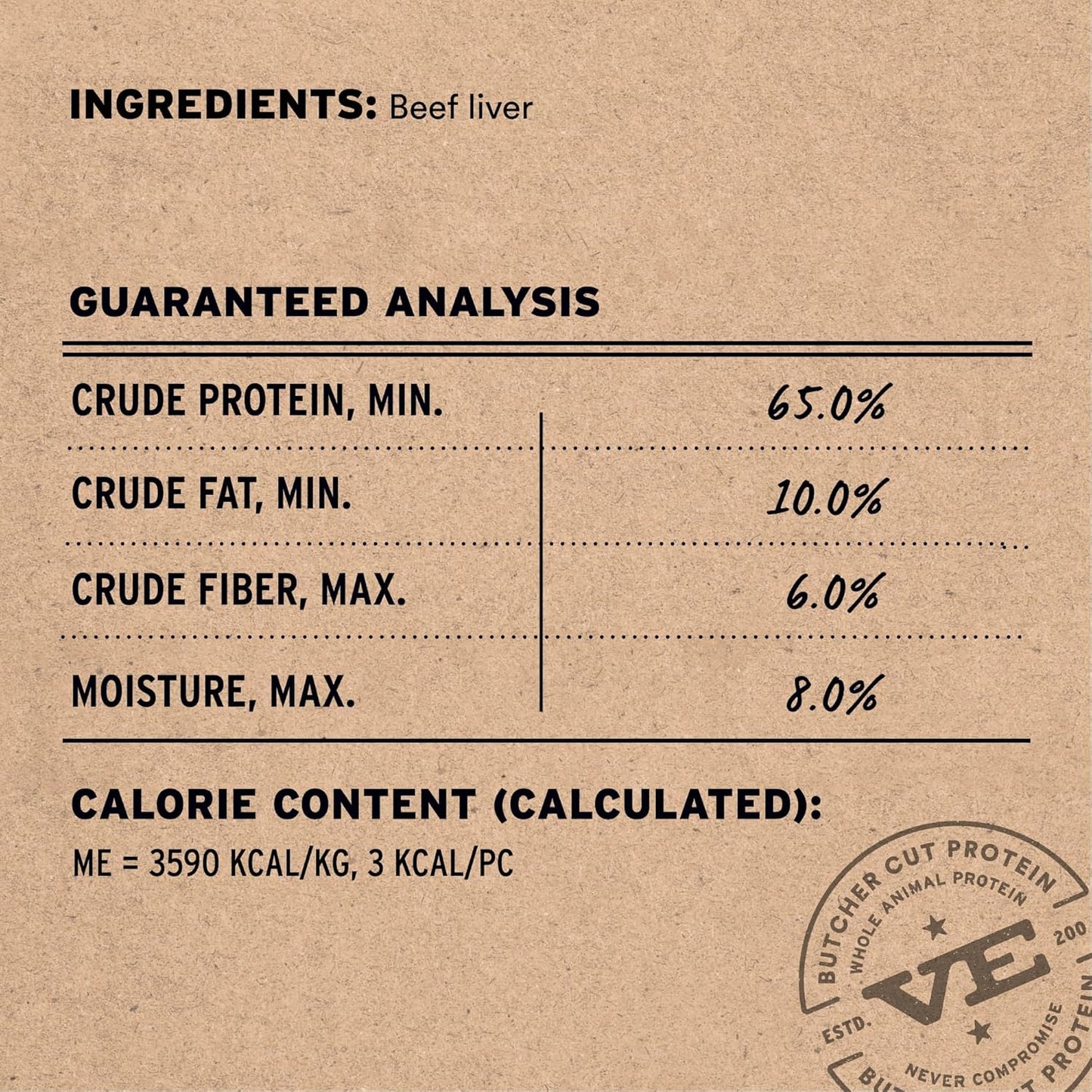 Vital Essentials Beef Liver Freeze-Dried Dog Treats