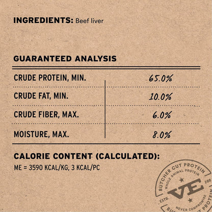 Vital Essentials Beef Liver Freeze-Dried Dog Treats