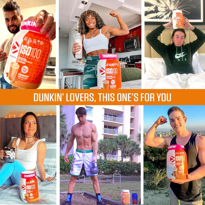 Dymatize ISO100 Dunkin Mocha Latte Whey Protein 20 Servings 25g Protein