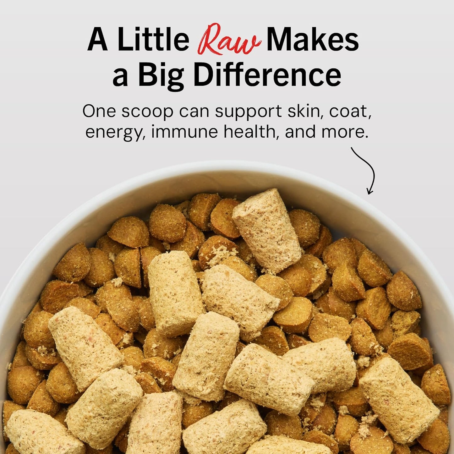 High-protein beef meal mixer for dogs