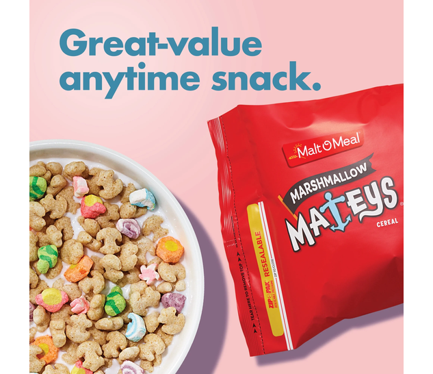 Malt-O-Meal Marshmallow Mateys Breakfast Cereal with Marshmallows 48 Oz Bag