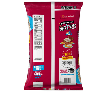 Malt-O-Meal Marshmallow Mateys Breakfast Cereal with Marshmallows 48 Oz Bag
