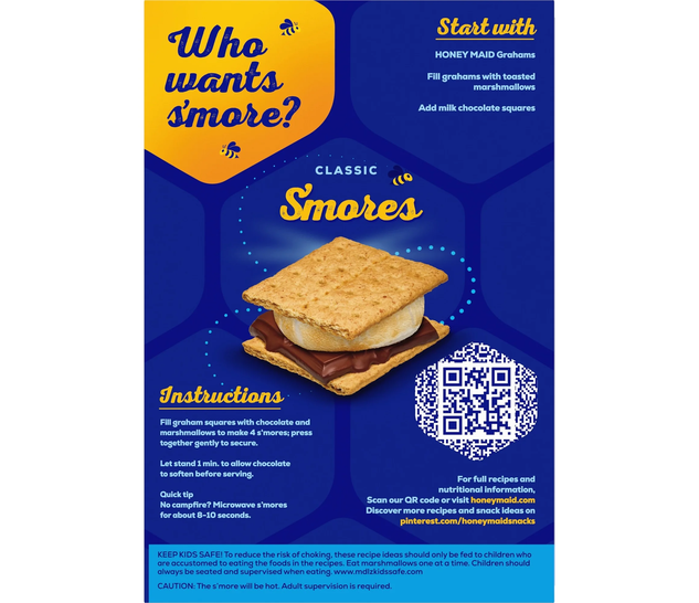 HONEY MAID Graham Crackers Honey Lunch Snacks Family Size 14.4 Oz Box