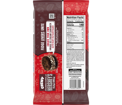 CHIPS AHOY Chewy Hershey's Fudge Filled Chocolate Chip Cookies 14.85 Oz