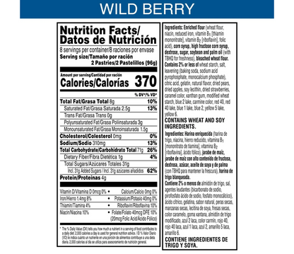 Pop-Tarts Frosted Wild Berry Toaster Pastries Breakfast 16 Count 27 Oz