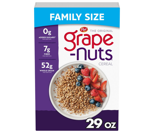 Post Grape-Nuts Whole Grain Cereal 29 Oz High Fiber Low Fat Crunchy Kosher