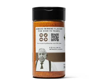 Kinder's Woodfired Garlic Seasoning 6 Oz Hardwood Smoked All Purpose Spice