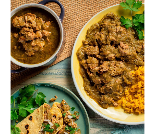 Juanita's Pork Chile Verde 25 Oz Can Authentic Green Chile Pork Stew Ready Meal