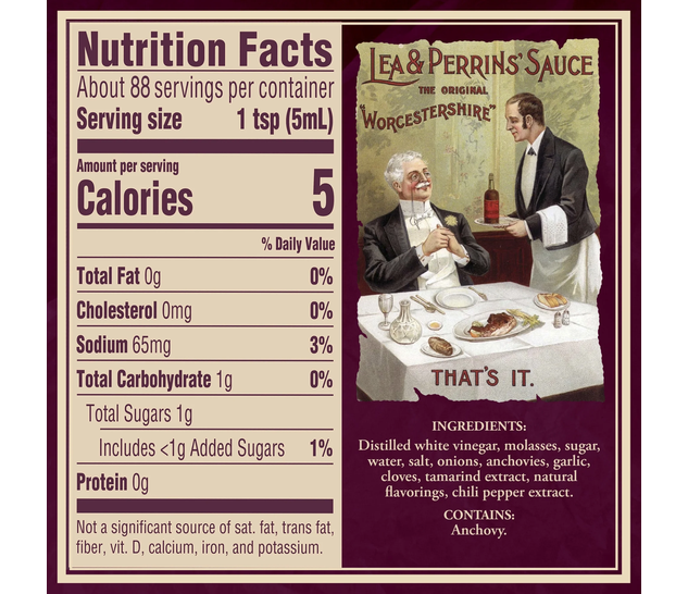 Lea & Perrins Worcestershire Sauce Original 15 fl oz Bottle