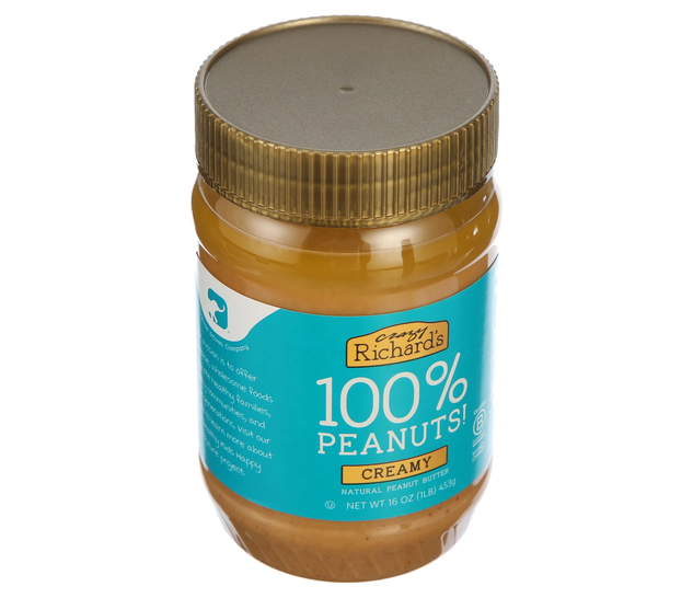Crazy Richard's Creamy Peanut Butter All Natural 16 oz 2 Pack