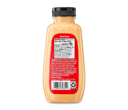 3 Pack Great Value Secret Sauce 12 oz Burger Dipping Sauce Squeeze Bottles