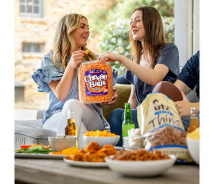 Utz Cheese Balls 23 oz Barrel Crunchy Cheesy Snack Party Size