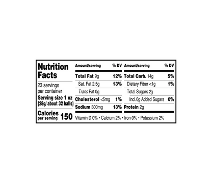 Utz Cheese Balls 23 oz Barrel Crunchy Cheesy Snack Party Size