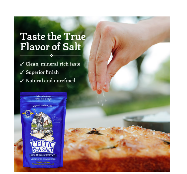 Celtic Sea Salt Light Grey Sea Salt Kosher Certified 1 lb Resealable Bag