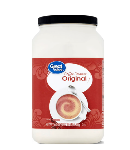 Great Value Original Coffee Creamer Value Size 60 oz Rich Creamy Flavor